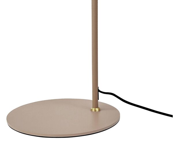 Dyberg Larsen Lampa stojąca DL12, kremowy / amber, salon / jadalnia, metal, skandynawski