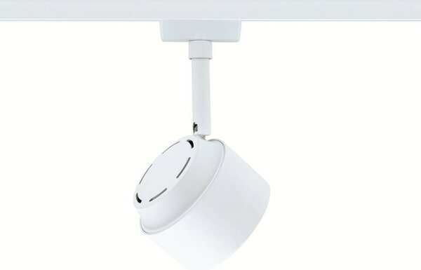 Paulmann URail spot LED Pane, biały sygnałowy, 3000K, ściemniany możliwość ściemniania, biały / opal, salon / jadalnia, metal, nowoczesny