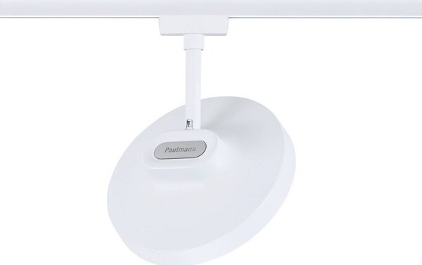 Paulmann URail spot LED Hildor, biały sygnałowy, 3000 K, ściemniany możliwość ściemniania, biały / opal, biuro, metal, nowoczesny