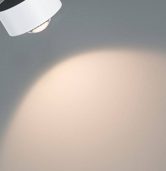 Paulmann URail spot LED Aldan, 4000 K, biała światło sygnałowe możliwość ściemniania, biały / opal, salon / jadalnia, metal, nowoczesny