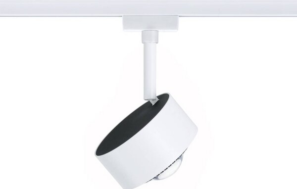 Paulmann URail spot LED Aldan, 4000 K, biała światło sygnałowe możliwość ściemniania, biały / opal, salon / jadalnia, metal, nowoczesny