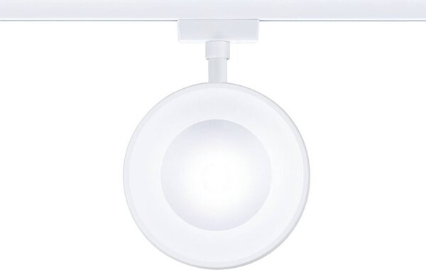 Paulmann URail spot LED Arena, biały sygnałowy, 4000 K, ściemniany możliwość ściemniania, biały / opal, salon / jadalnia, metal, nowoczesny