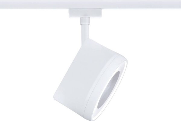 Paulmann URail spot LED Arena, biały sygnałowy, 4000 K, ściemniany możliwość ściemniania, biały / opal, salon / jadalnia, metal, nowoczesny