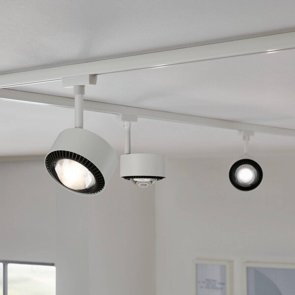 Paulmann Paulman URail spot LED Aldan, biały sygnałowy, White Switch Aldan, biały / opal, salon / jadalnia, metal, nowoczesny