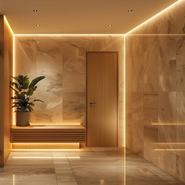 Hera Taśma LED SAUNA, 3000 K, długość 200 cm, IP54, 24 V możliwość ściemniania, biały / opal, salon / jadalnia, tworzywo sztuczne, nowoczesny