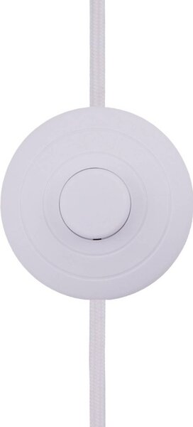 Globen Lighting Lampa stojąca Florian, biały / opal, salon / jadalnia, tkanina / materiał / jedwab