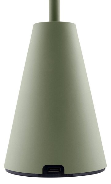 Globen Lighting Akumulatorowa lampa zewnętrzna Cannes, zielona, IP54 możliwość ściemniania, zielony, salon / jadalnia, tworzywo sztuczne, skandynawski