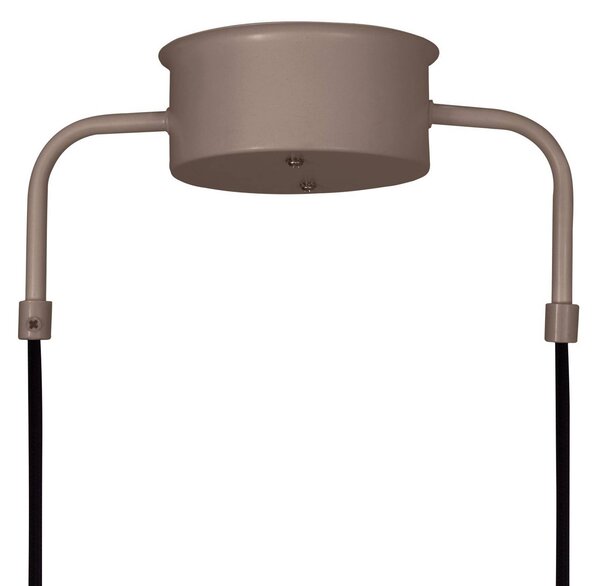 Globen Lighting Lampa wisząca CURVE, możliwość ściemniania, brązowy / rdzawy, salon / jadalnia, metal, vintage