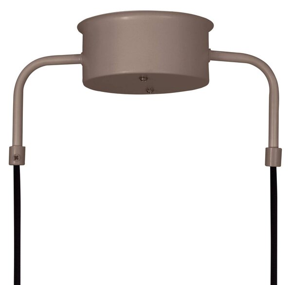 Globen Lighting Lampa wisząca CURVE, możliwość ściemniania, brązowy / rdzawy, salon / jadalnia, metal, vintage