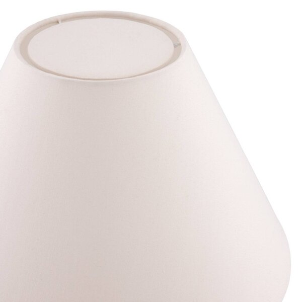 Globen Lighting Lampa stołowa DAHLIA, kremowy / amber, salon / jadalnia, tkanina / materiał / jedwab