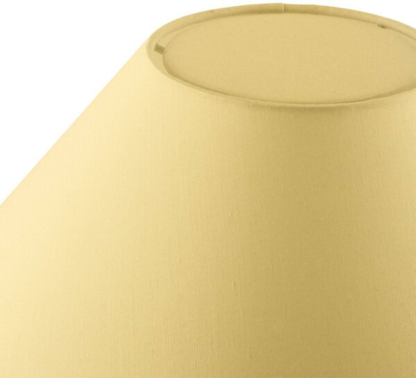 Globen Lighting Lampa stołowa IRIS, żółty / pomarańczowy, salon / jadalnia, tkanina / materiał / jedwab, vintage