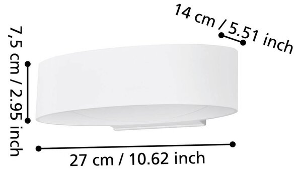 EGLO Kinkiet zewnętrzny Chinoa, biały / opal, aluminium, nowoczesny