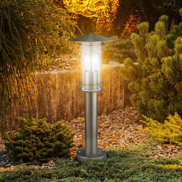 EGLO Lampa ogrodowa stojąca Lisio, aluminiowy / szary / cynkowy, stal szlachetna