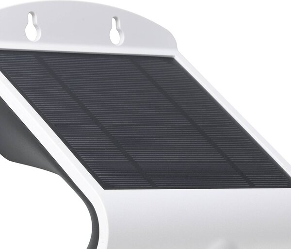 EGLO Kinkiet LED solarny Lamozzo, biały, wysokość 21 cm, czujnik Lamozzo, biały / opal, tworzywo sztuczne, nowoczesny