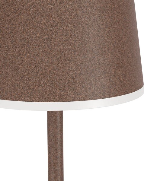 EGLO Lampa tarasowa LED na akumulator Mannera-L, kolor rdzy, wysokość 140 cm możliwość ściemniania, brązowy / rdzawy, aluminium, nowoczesny