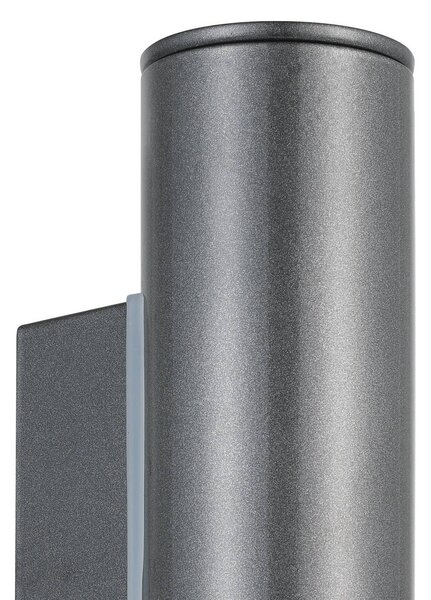 EGLO Kinkiet zewnętrzny Riga, aluminiowy / szary / cynkowy, metal, nowoczesny