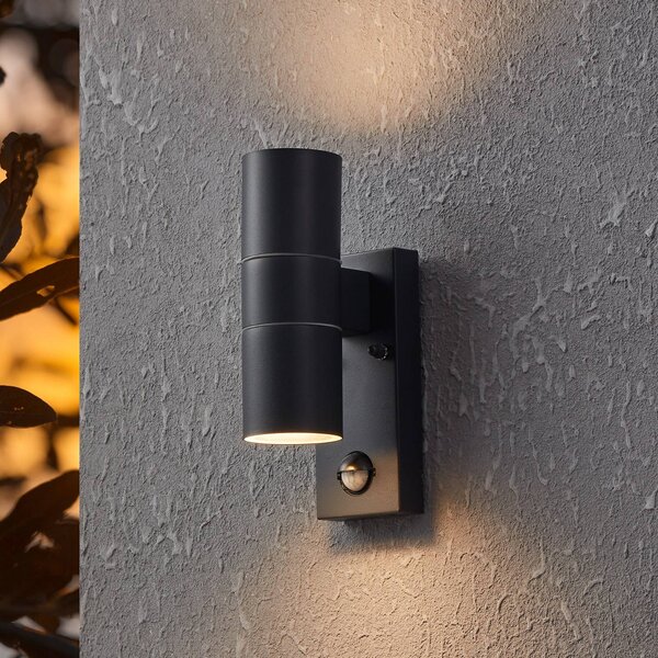 EGLO Lampa ścienna Riga 5, kolor antracytowy, 21 cm, metalowy czujnik, 2-punktowa 5, aluminiowy / szary / cynkowy, metal, nowoczesny