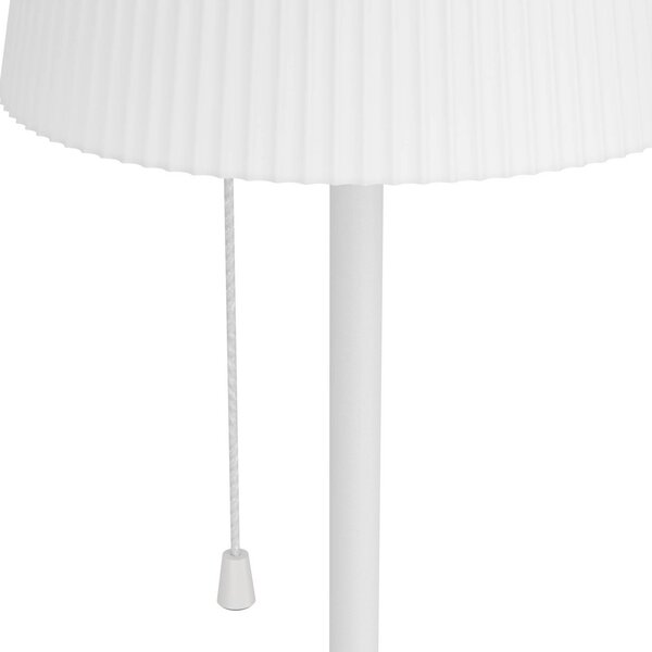EGLO Lampa tarasowa solarna LED Scordiano-L, biała, wysokość 120 cm Scordiano-L, biały / opal, metal, nowoczesny