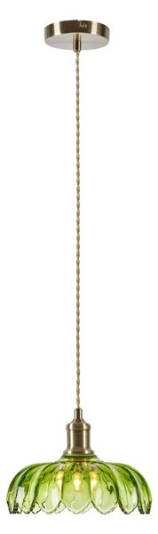 Markslöjd Lampa wisząca szklana Kurage, możliwość ściemniania, zielony, kuchnia, szkło