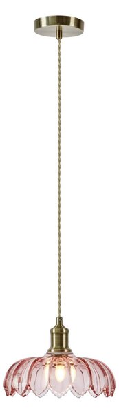 Markslöjd Lampa wisząca szklana Kurage, możliwość ściemniania, fioletowy / różowy / bladoróżowy, kuchnia, szkło