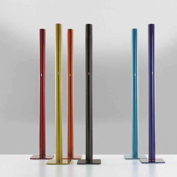 Artemide Lampa stojąca Ilio, możliwość ściemniania, czarny, salon / jadalnia, aluminium, design