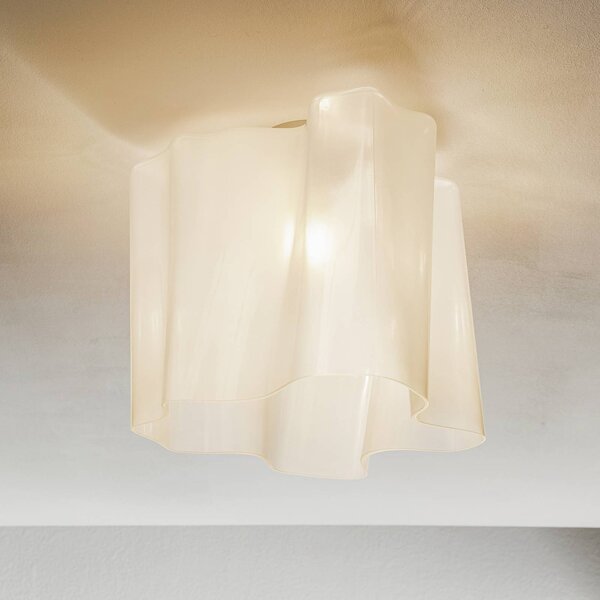 Artemide Lampa sufitowa designerska Logico, możliwość ściemniania, biały / opal, salon / jadalnia, szkło, design