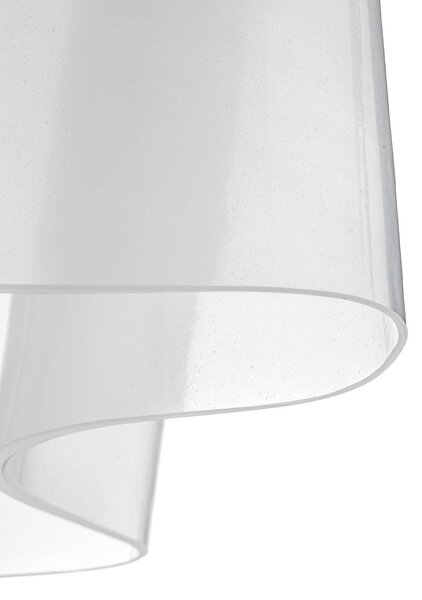Artemide Lampa sufitowa designerska Logico, możliwość ściemniania, biały / opal, salon / jadalnia, szkło, design