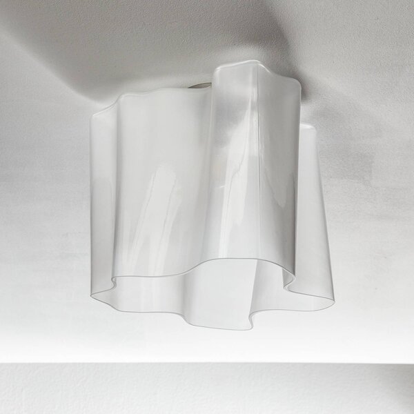 Artemide Lampa sufitowa designerska Logico, możliwość ściemniania, biały / opal, salon / jadalnia, szkło, design