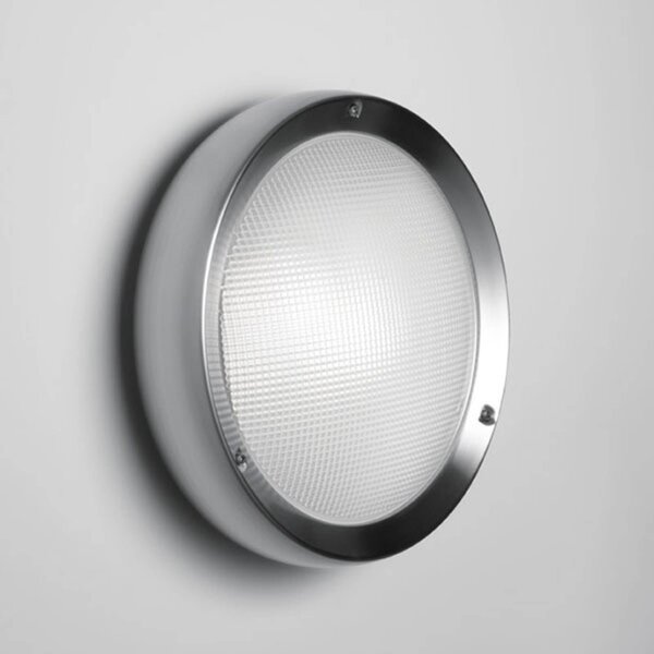 Artemide Kinkiet zewnętrzny Niki, możliwość ściemniania, aluminiowy / szary / cynkowy, stal szlachetna, nowoczesny
