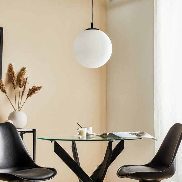 Lampa wisząca szklana 562 ALDEX, możliwość ściemniania, biały / opal, salon / jadalnia, szkło, nowoczesny