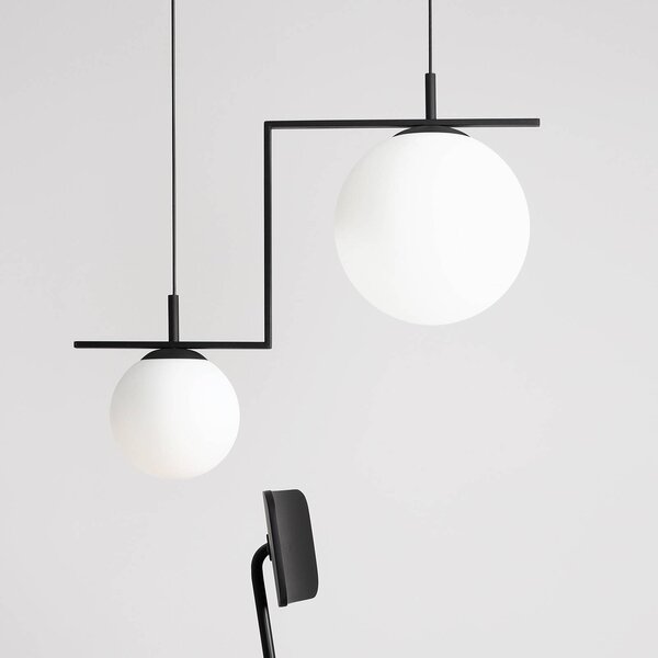 Lampa wisząca Zac ALDEX, możliwość ściemniania, czarny, salon / jadalnia, metal, nowoczesny