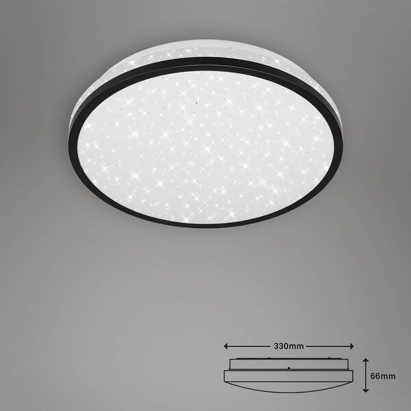 Briloner Lampa sufitowa 3403-015, biały / opal, łazienka, tworzywo sztuczne, nowoczesny