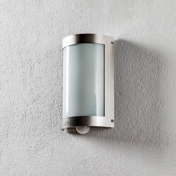 CMD Lampa zewnętrzna z czujnikiem ruchu MARCO3, aluminiowy / szary / cynkowy, stal szlachetna, nowoczesny