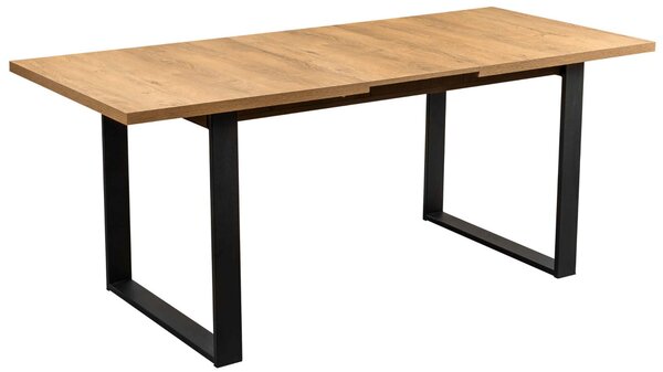 Stół rozkładany nowoczesny metalowe nogi Venice 150/190x80 Dąb Craft
