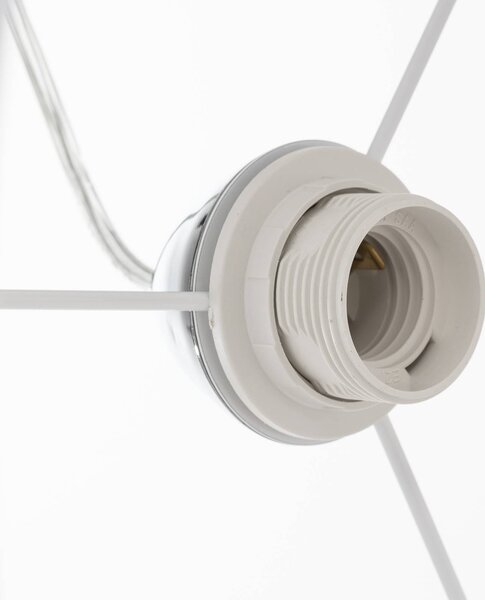 Lampa wisząca Roller Duolla, możliwość ściemniania, biały / opal, salon / jadalnia, tkanina / materiał / jedwab, nowoczesny