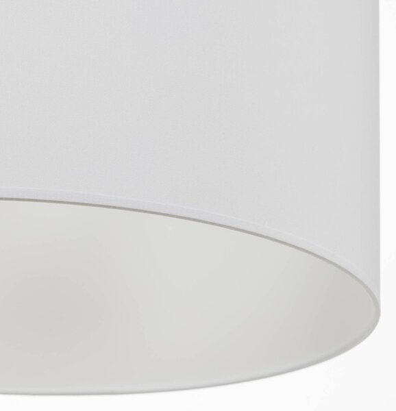 Lampa wisząca Roller Duolla, możliwość ściemniania, biały / opal, salon / jadalnia, tkanina / materiał / jedwab, nowoczesny