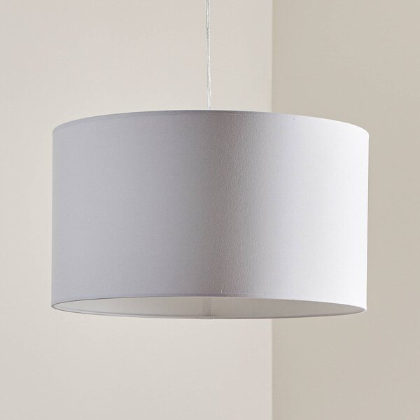 Lampa wisząca Roller Duolla, możliwość ściemniania, biały / opal, salon / jadalnia, tkanina / materiał / jedwab, nowoczesny