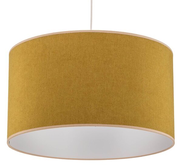 Lampa wisząca Pastell Roller Duolla, możliwość ściemniania, żółty / pomarańczowy, salon / jadalnia, tkanina / materiał / jedwab, młodzieżowy
