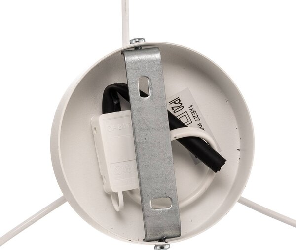 Lampa sufitowa Pastell Trio Duolla, możliwość ściemniania, żółty / pomarańczowy, salon / jadalnia, tkanina / materiał / jedwab