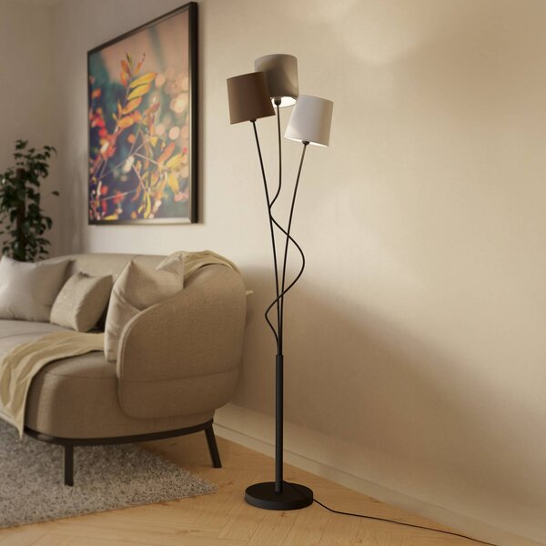 EGLO Lampa stojąca Maronda, czarny, salon / jadalnia, metal, nowoczesny
