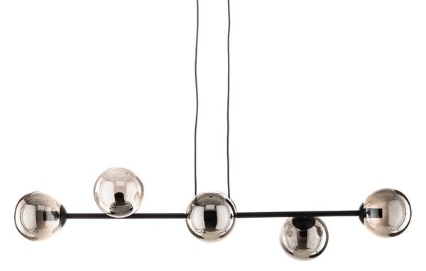 Lampa wisząca Glassy EMIBIG LIGHTING, możliwość ściemniania, czarny, salon / jadalnia, szkło, nowoczesny
