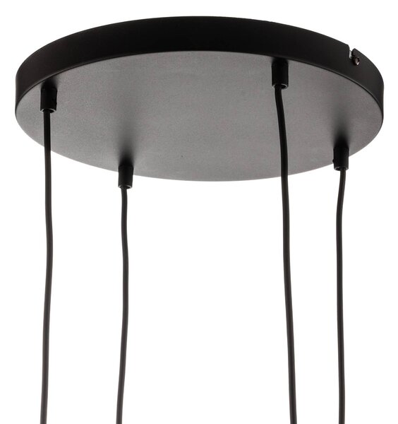 Lampa wisząca szklana Glassy EMIBIG LIGHTING, możliwość ściemniania, czarny, salon / jadalnia, szkło, nowoczesny