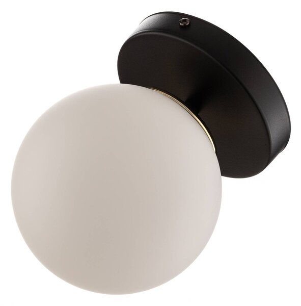 Kinkiet Kiba EMIBIG LIGHTING, możliwość ściemniania, czarny, salon / jadalnia, szkło, nowoczesny