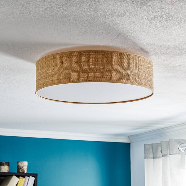 Lampa sufitowa Leano Eko-Light, możliwość ściemniania, jasne drewno, salon / jadalnia, drewno