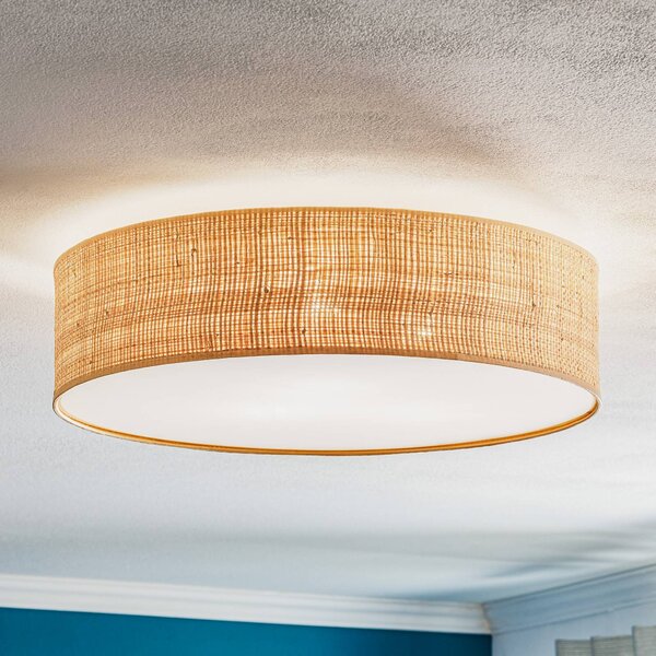 Lampa sufitowa Leano Eko-Light, możliwość ściemniania, jasne drewno, salon / jadalnia, drewno