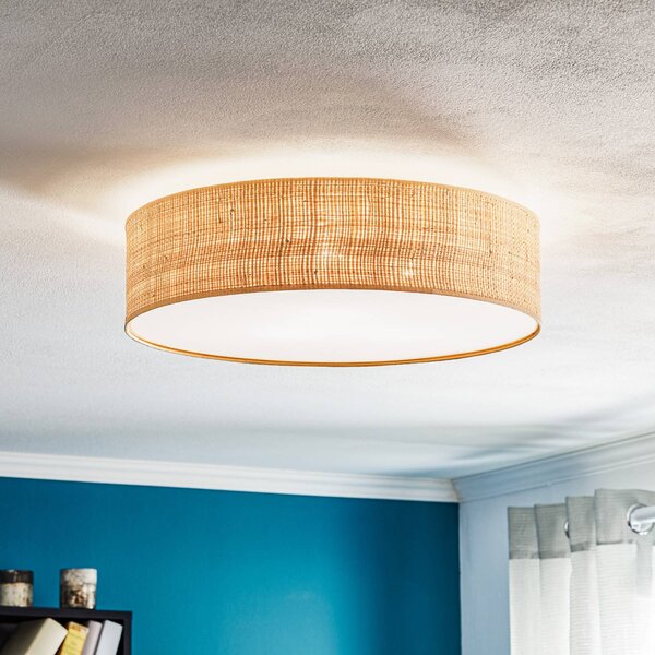 Lampa sufitowa Leano Eko-Light, możliwość ściemniania, jasne drewno, salon / jadalnia, drewno