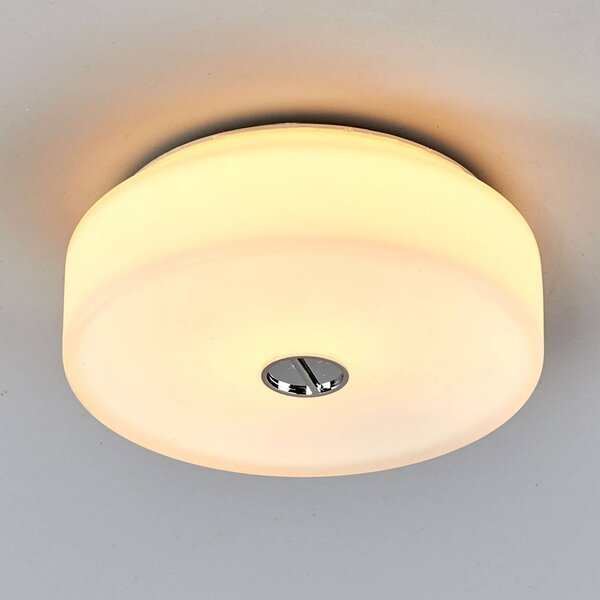 FLOS Lampa sufitowa designerska MINI, możliwość ściemniania, biały / opal, łazienka, szkło, design