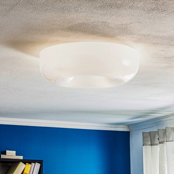 Foscarini Lampa sufitowa designerska Circus grande, możliwość ściemniania, biały / opal, salon / jadalnia, szkło, design