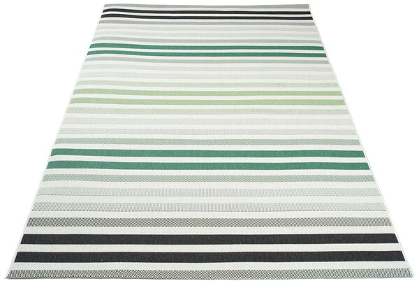 Zielony dywan zewnętrzny sznurkowy w paski - Losera 4X
