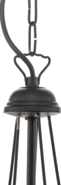 Żyrandol Malbo HELAM, możliwość ściemniania, czarny, salon / jadalnia, metal